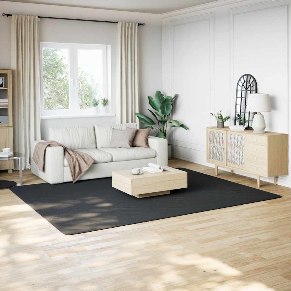 Shaggy-teppe svart 240x305 cm polyester
