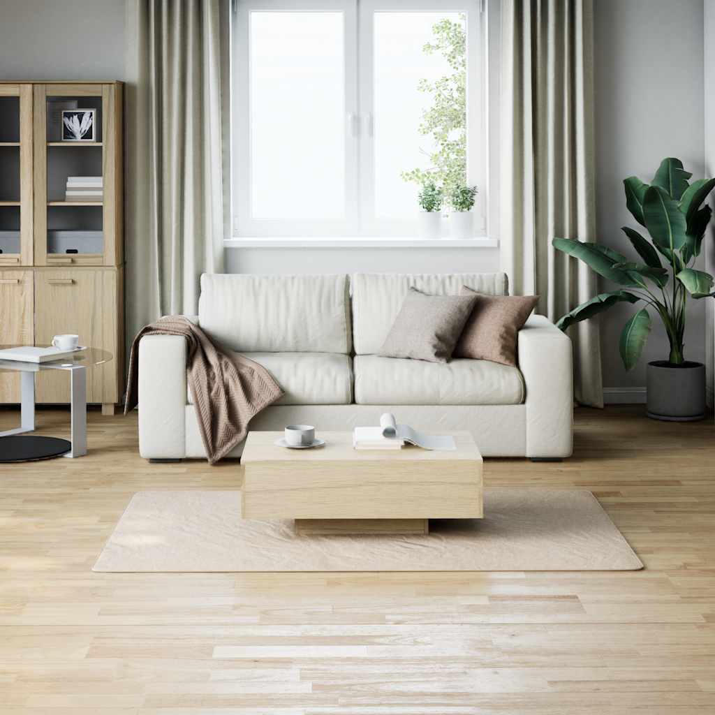 Shaggy-teppe kremhvit 120x183 cm polyester