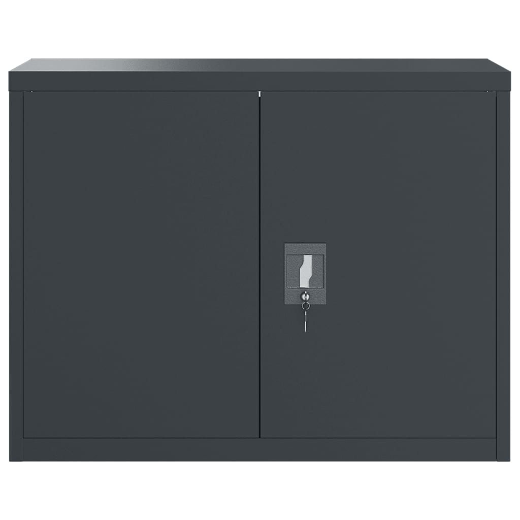 Arkivskap antrasitt 90x40x110 cm stål vidaXL