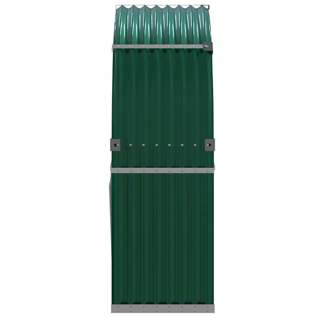 Vedholder grønn 120x45x140 cm galvanisert stål