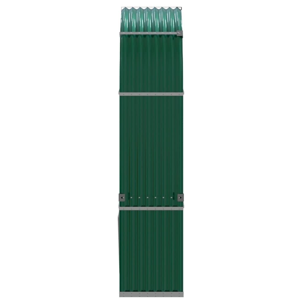 Vedholder grønn 120x45x210 cm galvanisert stål