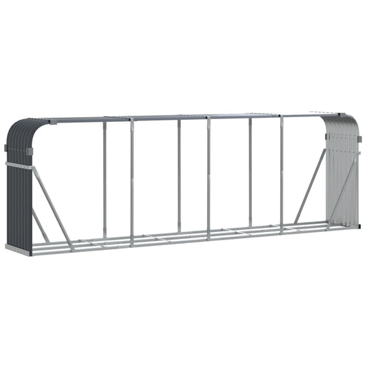 Vedholder antrasitt 300x45x100 cm galvanisert stål