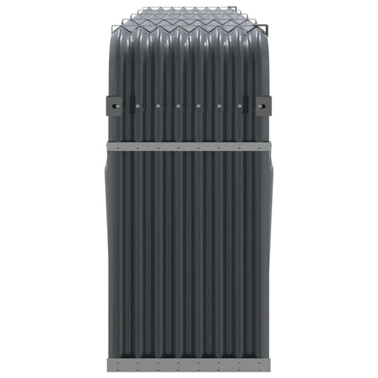Vedholder antrasitt 300x45x100 cm galvanisert stål