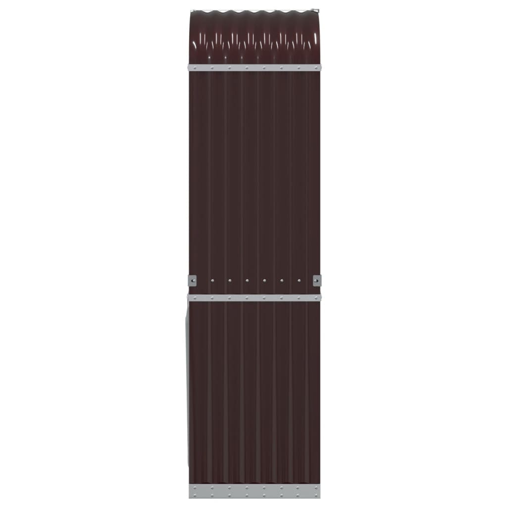 Vedholder brun 40x45x170 cm galvanisert stål