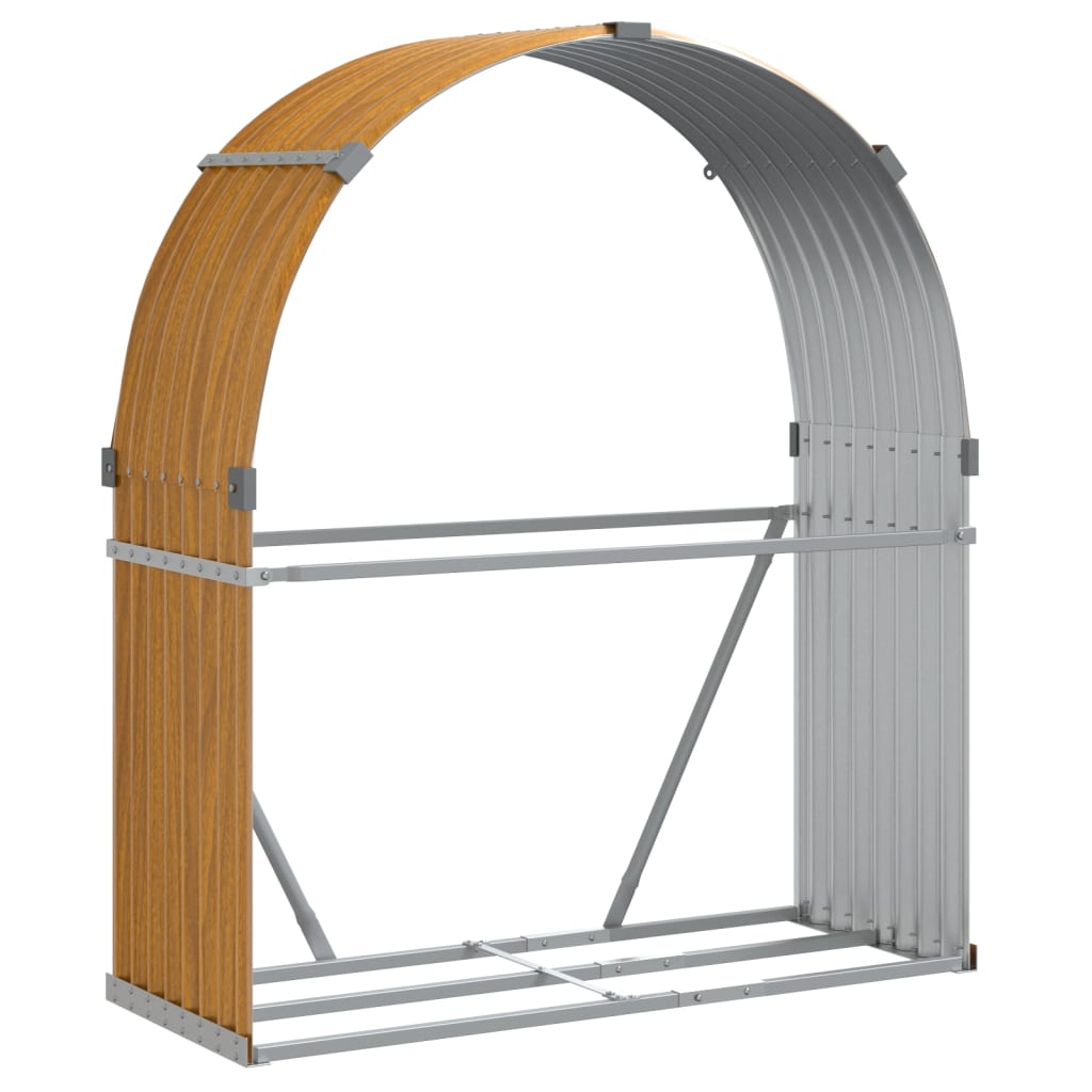 Vedholder treutseende 120x45x140 cm galvanisert stål
