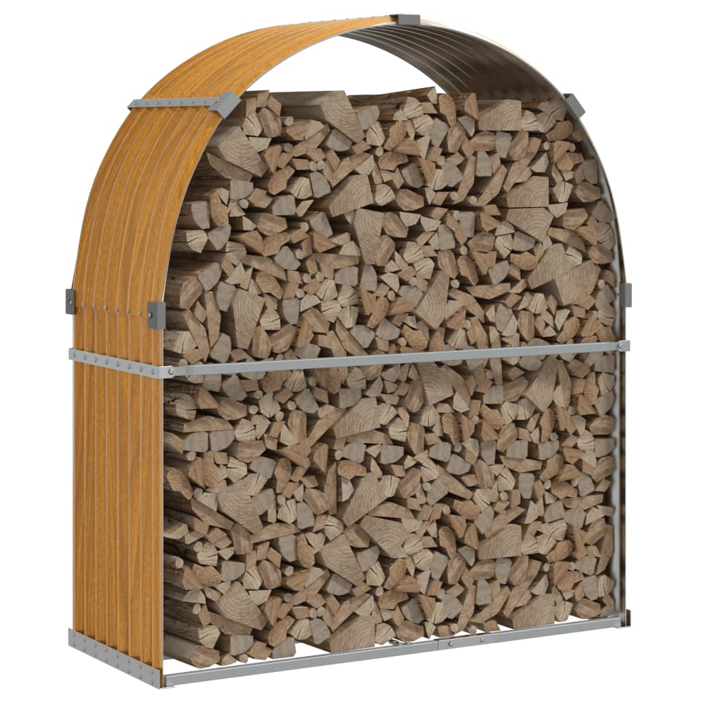 Vedholder treutseende 120x45x140 cm galvanisert stål