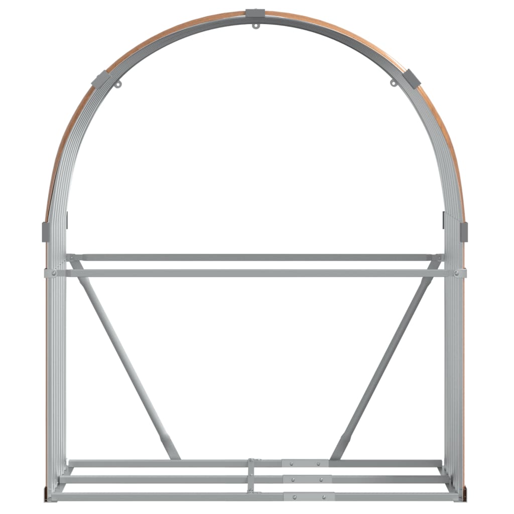 Vedholder treutseende 120x45x140 cm galvanisert stål