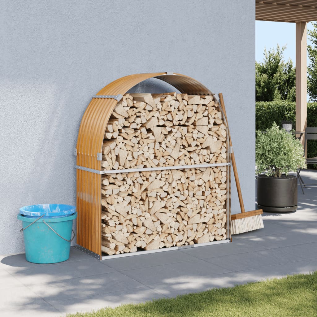 Vedholder treutseende 120x45x140 cm galvanisert stål