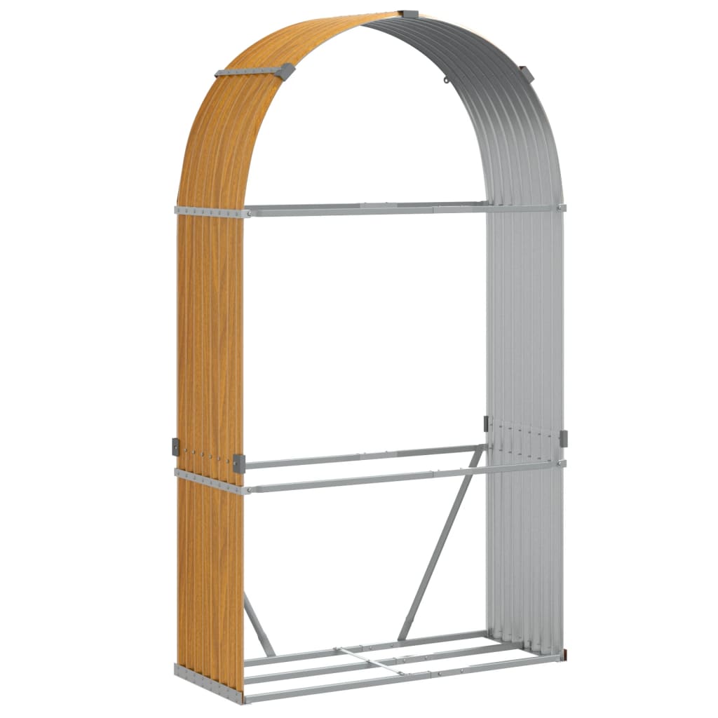 Vedholder treutseende 120x45x210 cm galvanisert stål