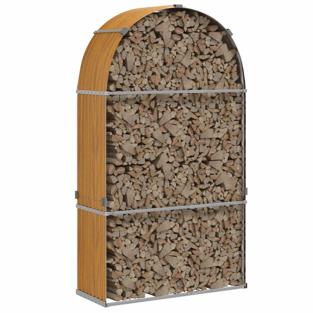 Vedholder treutseende 120x45x210 cm galvanisert stål
