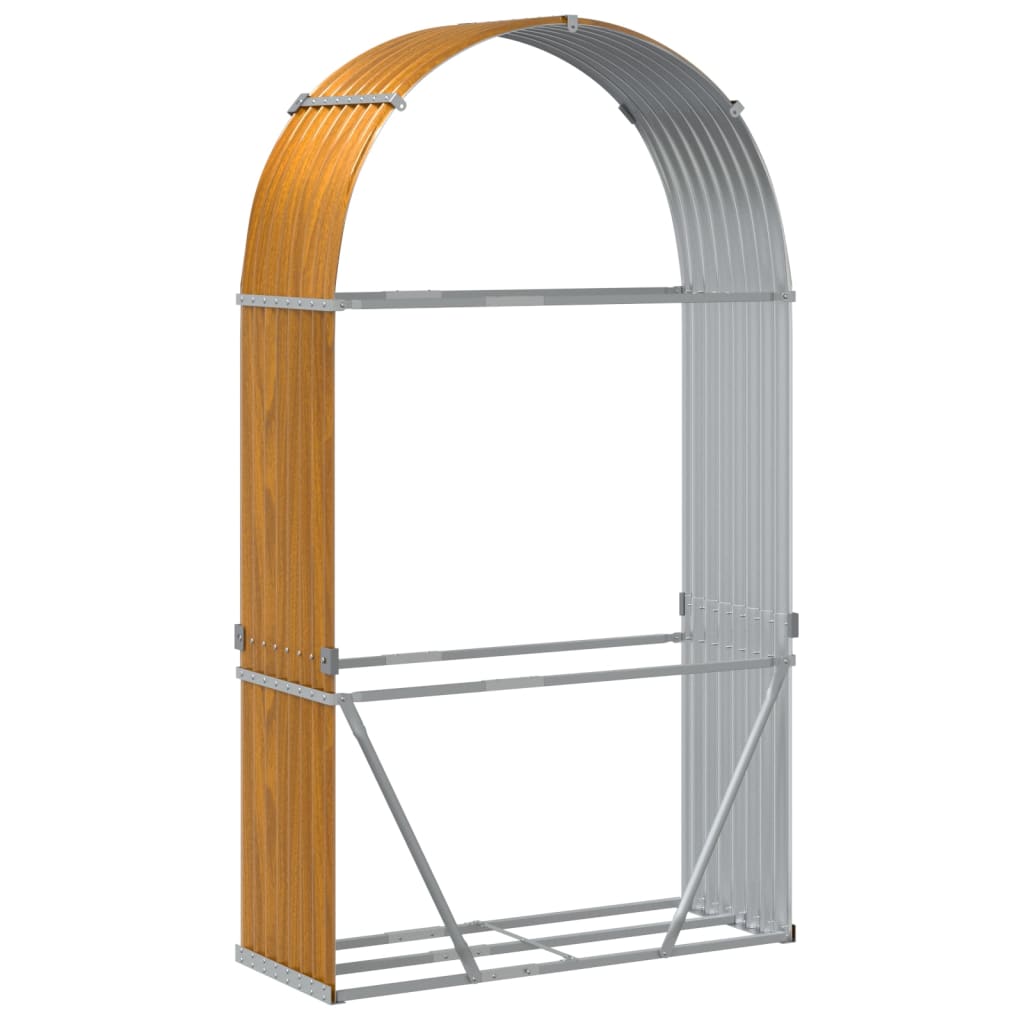 Vedholder treutseende 120x45x210 cm galvanisert stål