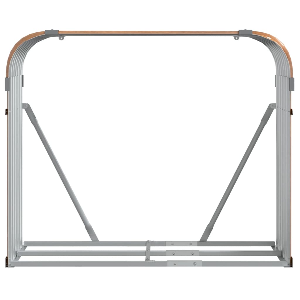 Vedholder treutseende 120x45x100 cm galvanisert stål