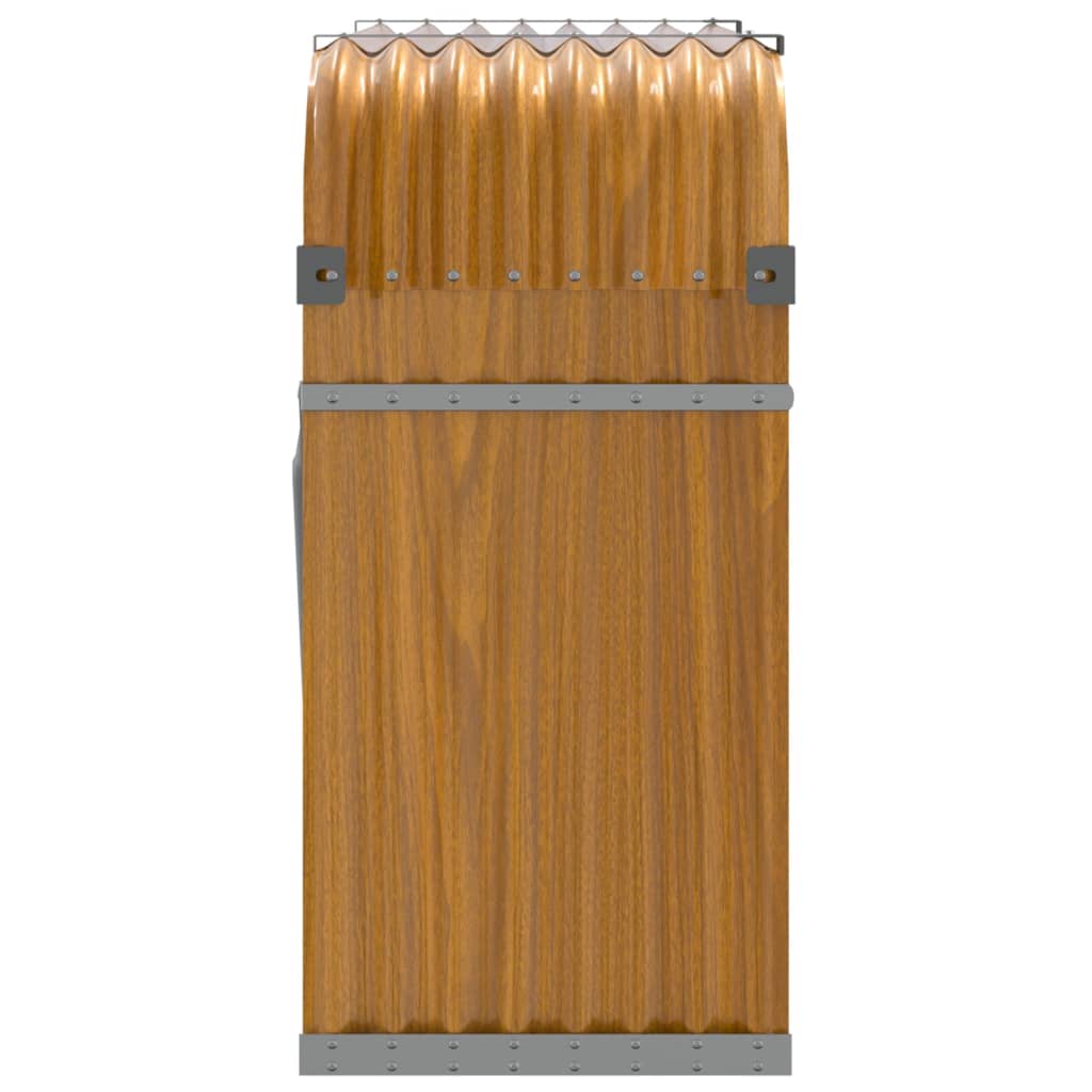 Vedholder treutseende 120x45x100 cm galvanisert stål