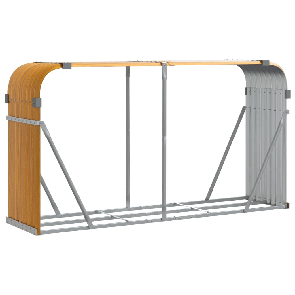 Vedholder treutseende 180x45x100 cm galvanisert stål