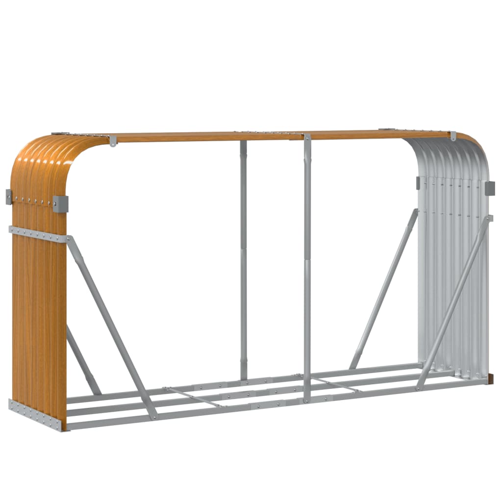 Vedholder treutseende 180x45x100 cm galvanisert stål