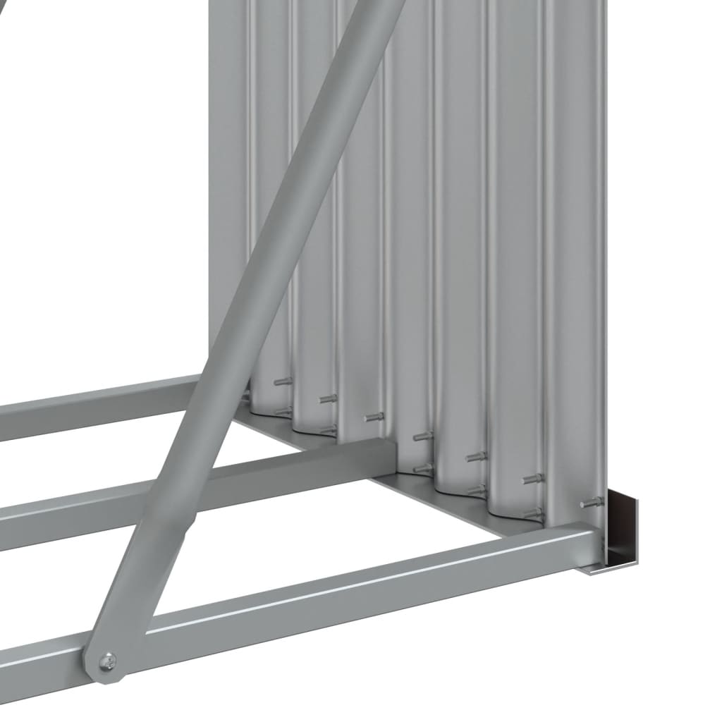 Vedholder treutseende 180x45x100 cm galvanisert stål