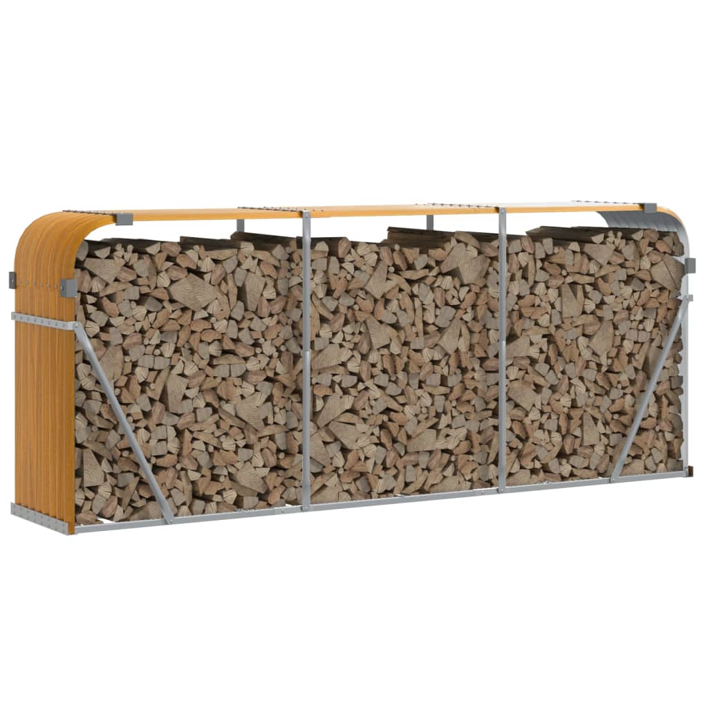 Vedholder treutseende 234x45x100 cm galvanisert stål