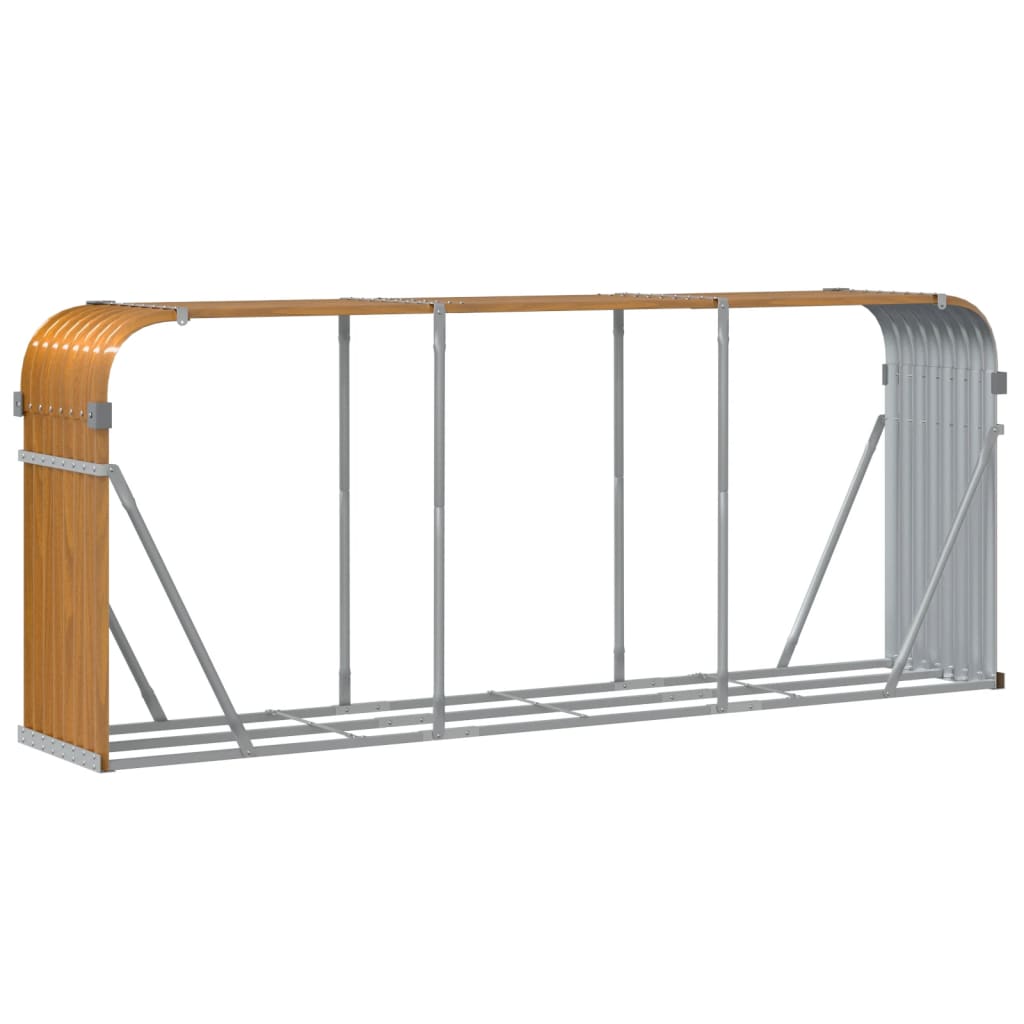 Vedholder treutseende 234x45x100 cm galvanisert stål