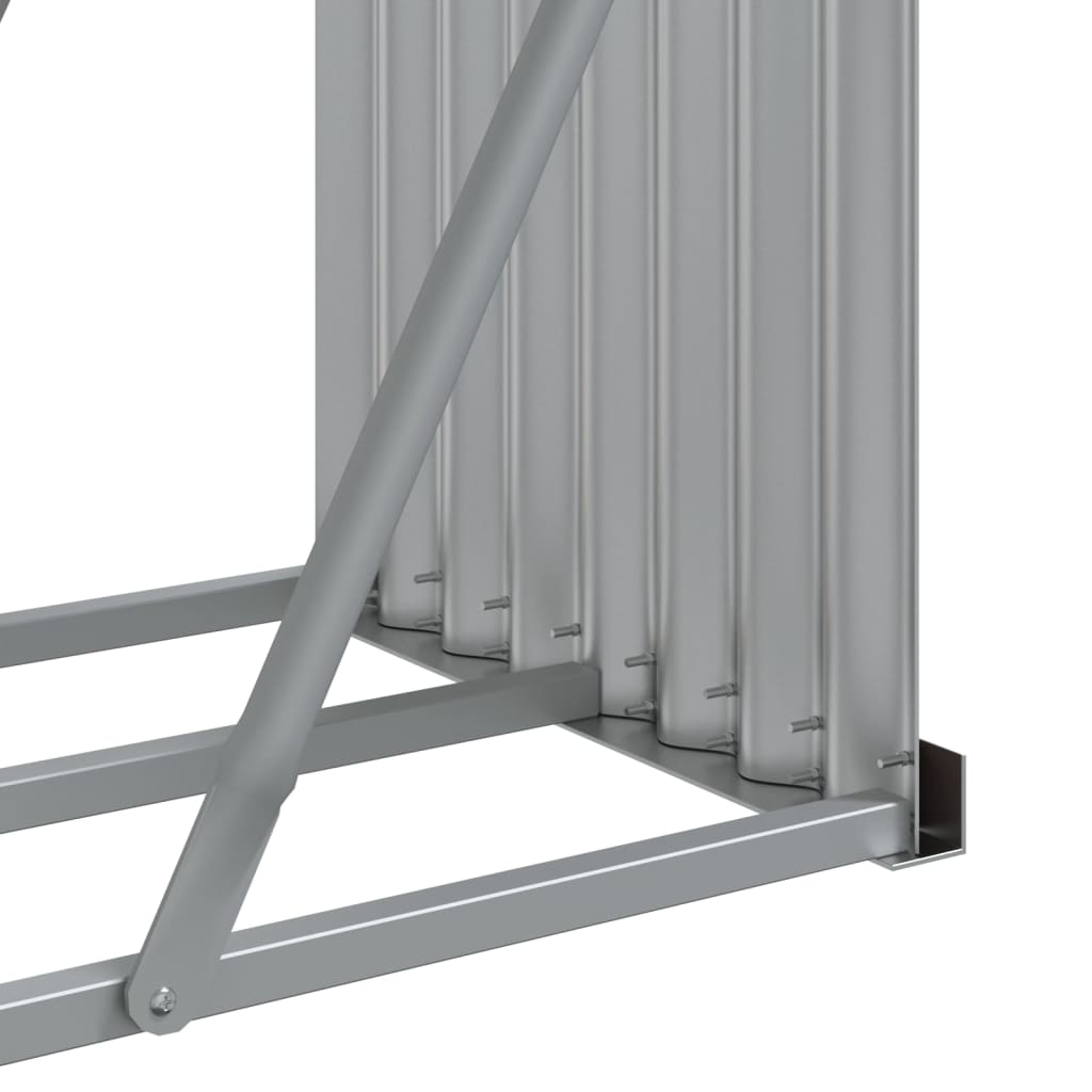 Vedholder treutseende 234x45x100 cm galvanisert stål