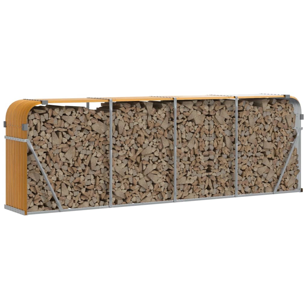 Vedholder treutseende 300x45x100 cm galvanisert stål