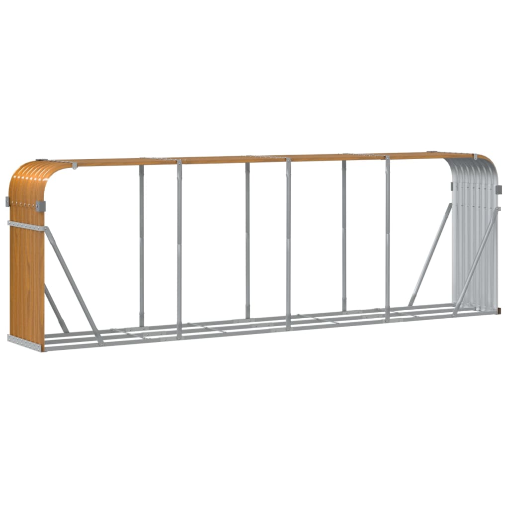 Vedholder treutseende 300x45x100 cm galvanisert stål