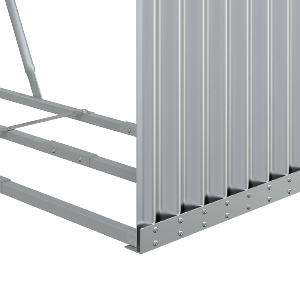 Vedholder sølv 120x45x140 cm galvanisert stål