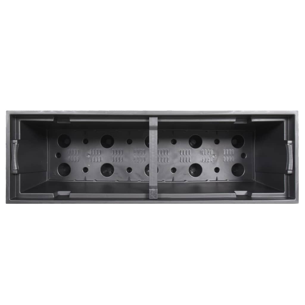 Plantekasse med avtakbar potte antrasitt 12 / 44 L PP rotting vidaXL