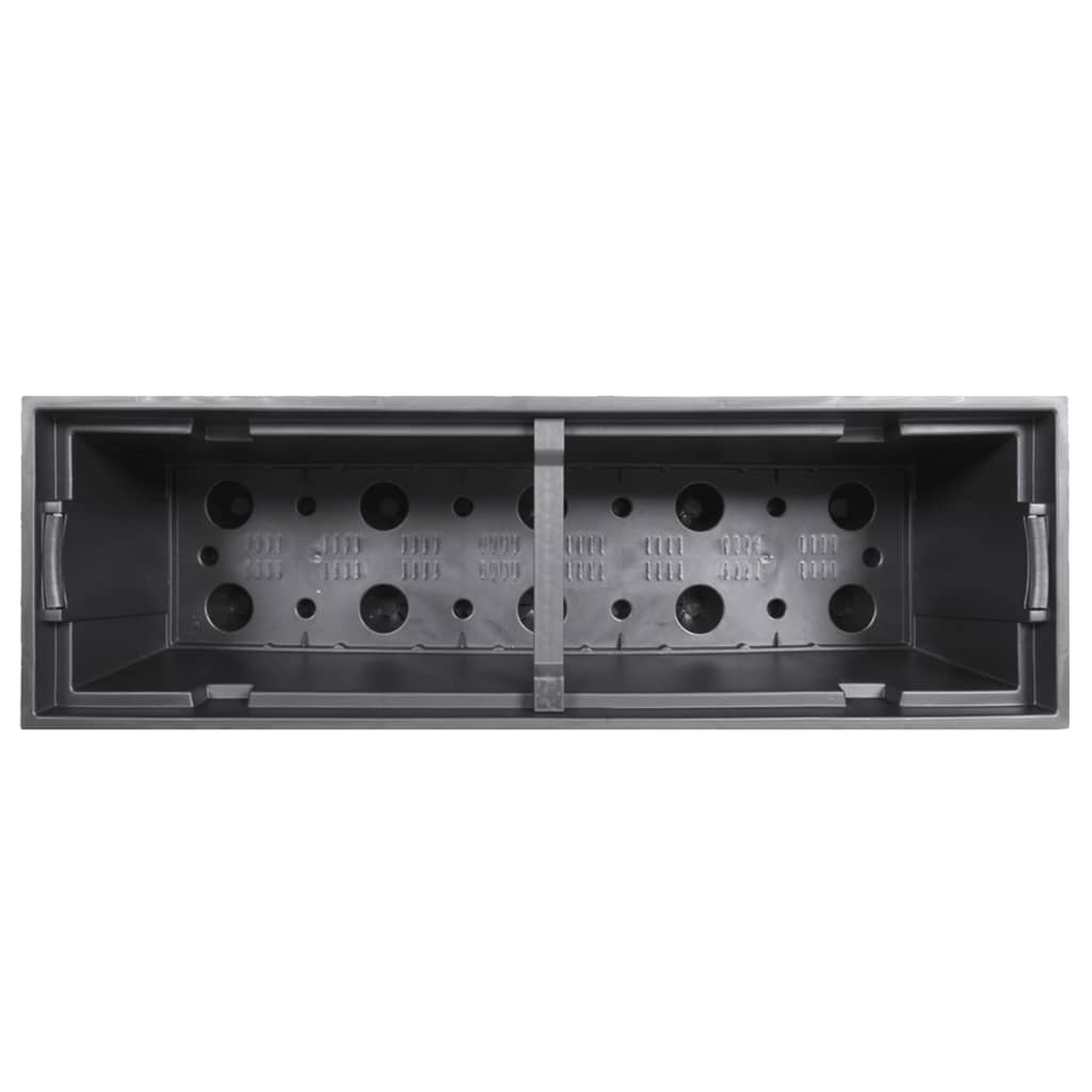 Plantekasse med avtakbar potte antrasitt 12 / 44 L PP rotting vidaXL