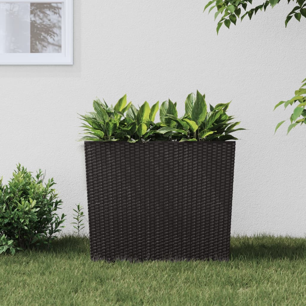 Plantekasse med avtakbar potte antrasitt 12 / 44 L PP rotting vidaXL