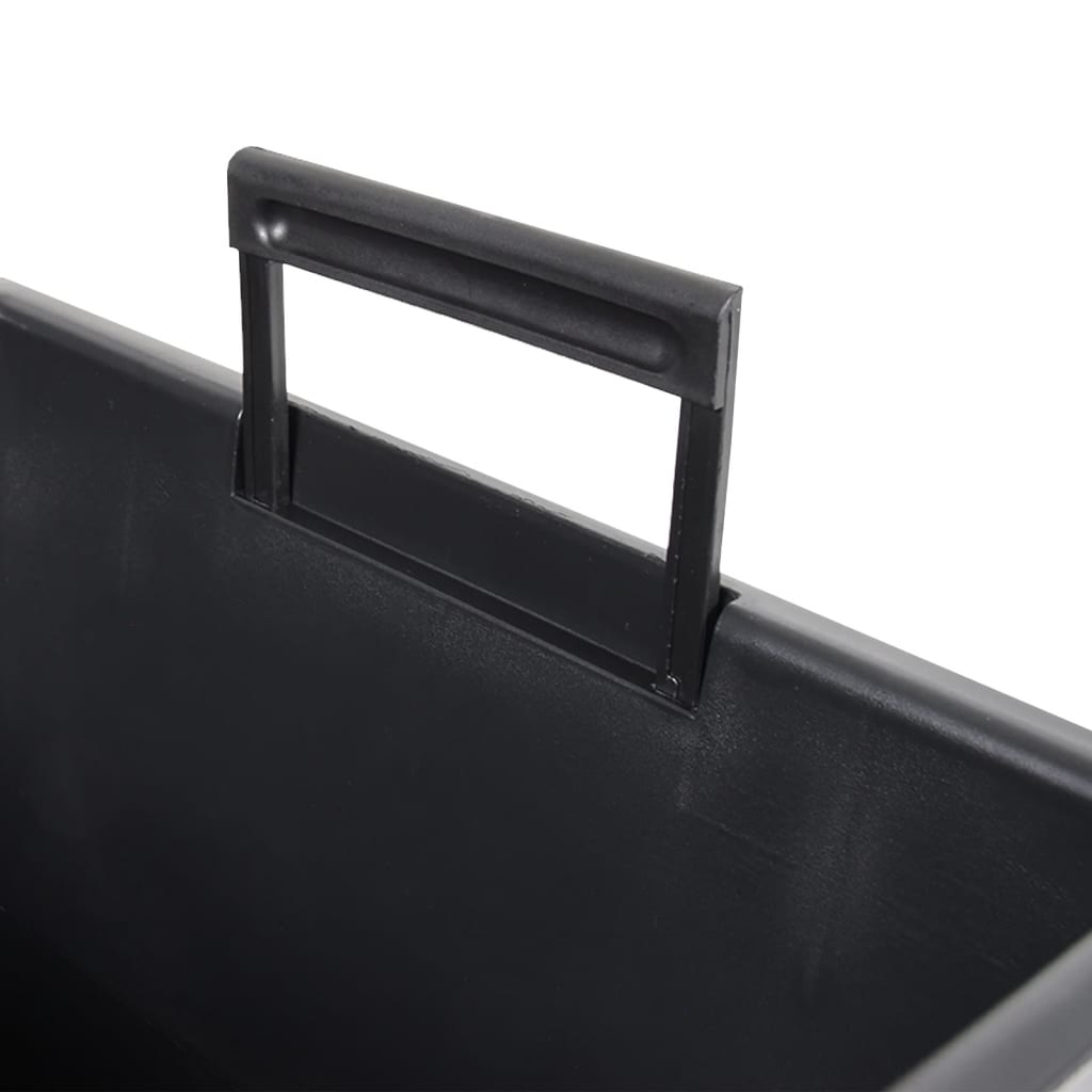 Plantekasse med avtakbar potte antrasitt 11 / 26,5 L PP-betong vidaXL