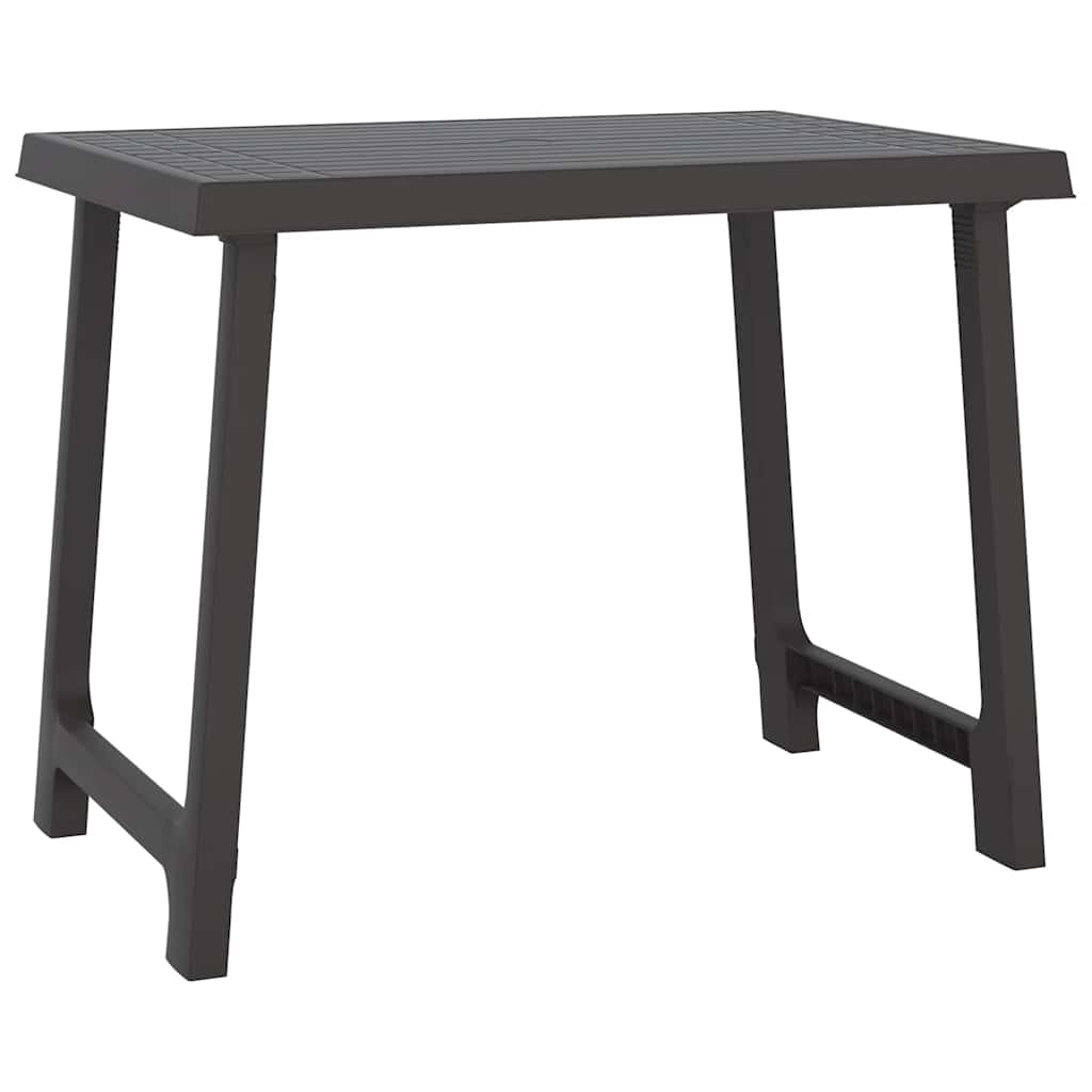 Campingbord antrasitt 79x56x64 cm PP tre-utseende