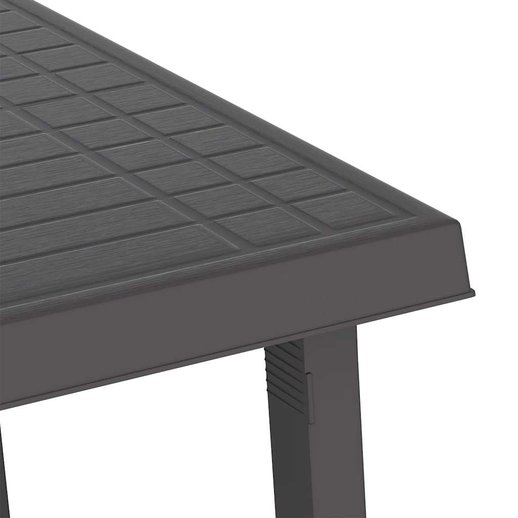 Campingbord antrasitt 79x56x64 cm PP tre-utseende