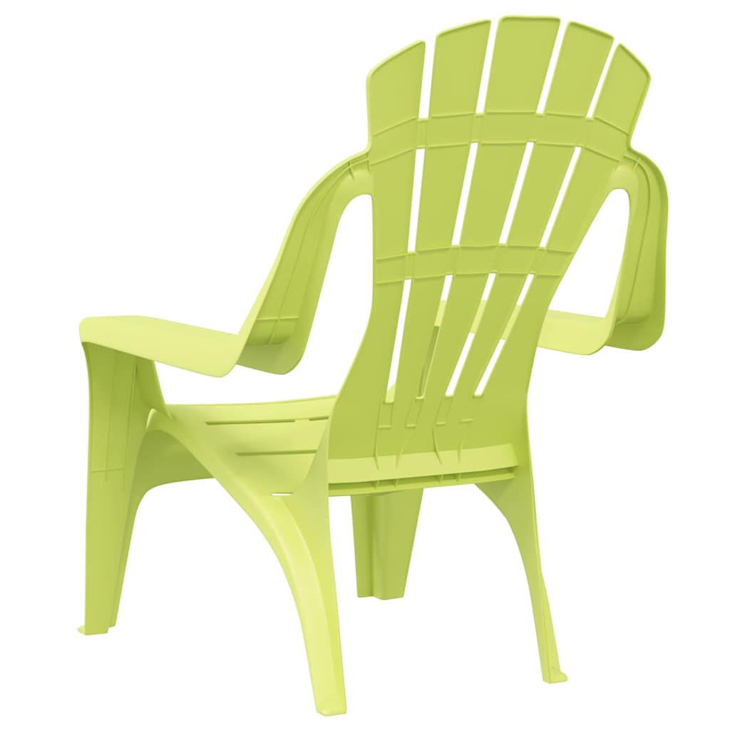 Hagestoler 2 stk for barn grønn 37x34x44 cm PP tre-utseende