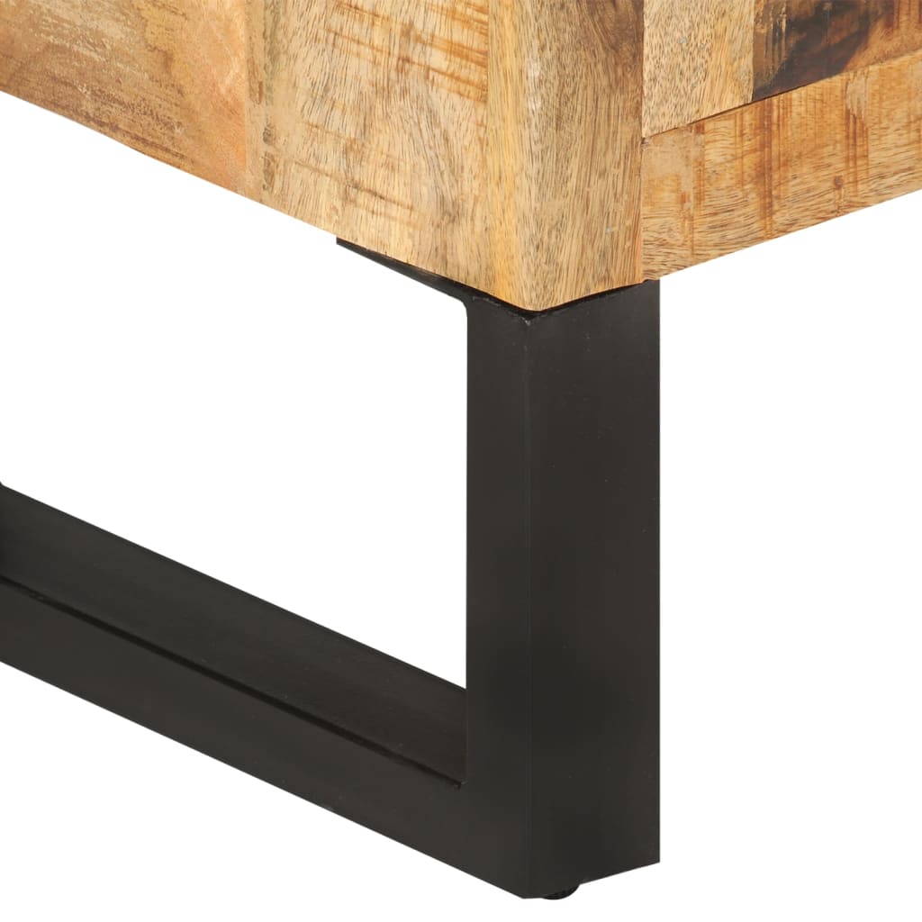 Skjenk 80x30x71 cm grov heltre mango og metall