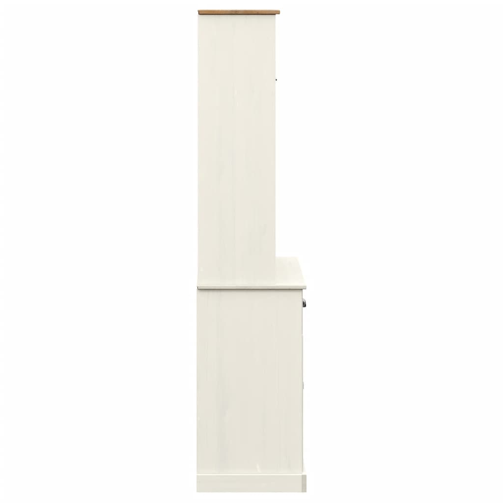 Highboard VIGO hvit 78x40x175 cm heltre furu vidaXL