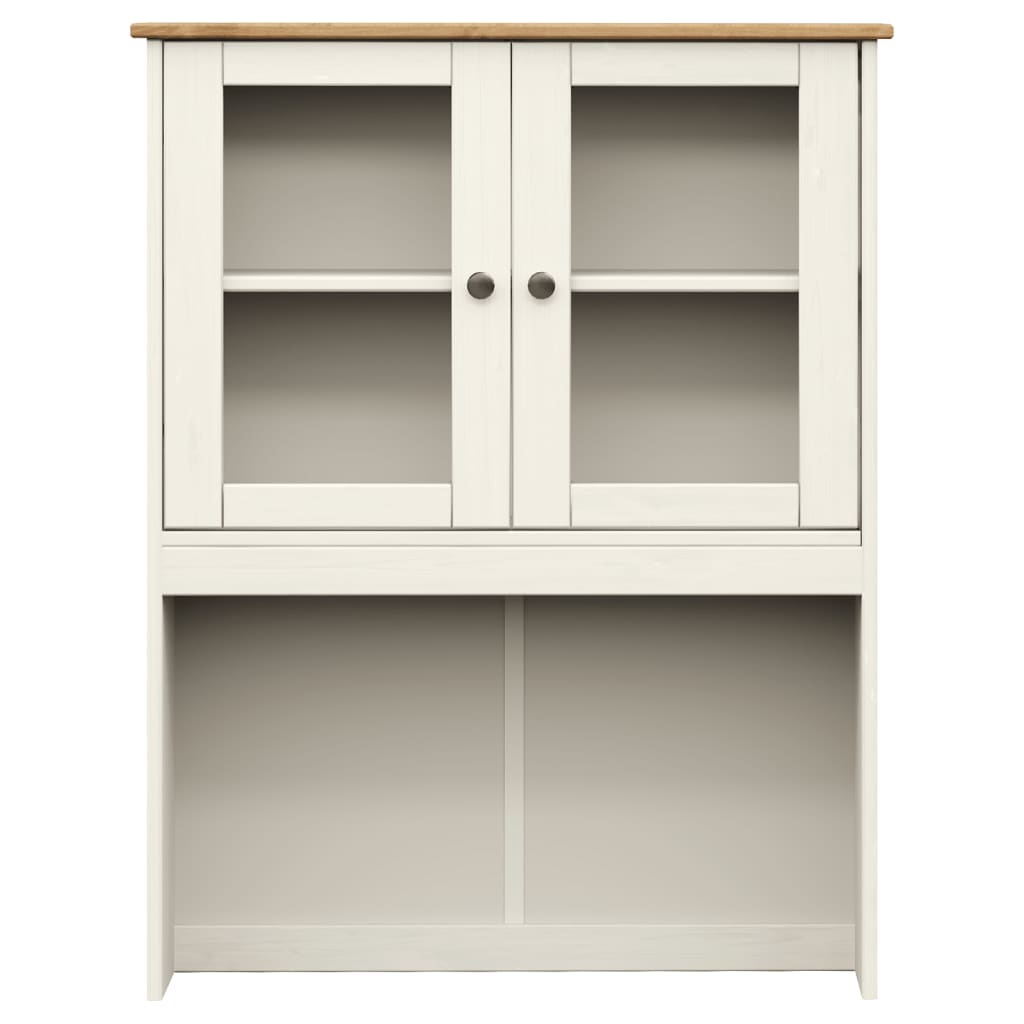 Highboard VIGO hvit 78x40x175 cm heltre furu vidaXL