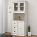 Highboard VIGO hvit 78x40x175 cm heltre furu vidaXL