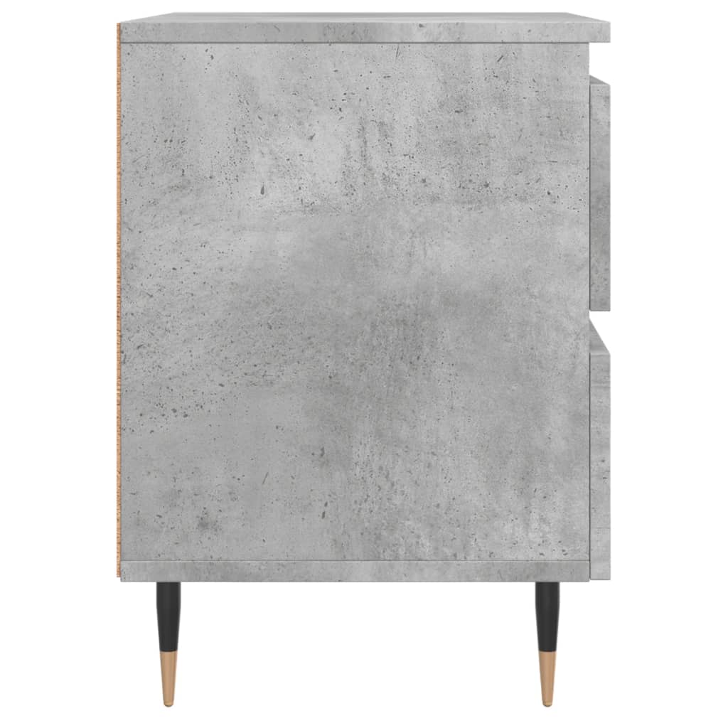 Nattbord betonggrå 40x35x50 cm konstruert tre