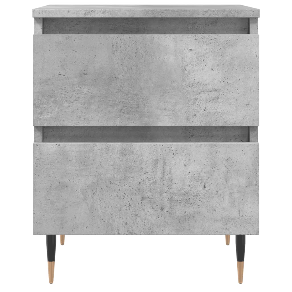 Nattbord 2 stk betonggrå 40x35x50 cm konstruert tre