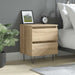 Nattbord 2 stk sonoma eik 40x35x50 cm konstruert tre