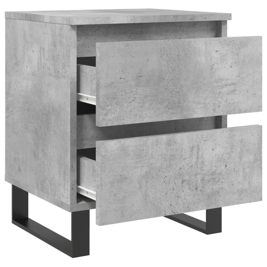 Nattbord betonggrå 40x35x50 cm konstruert tre