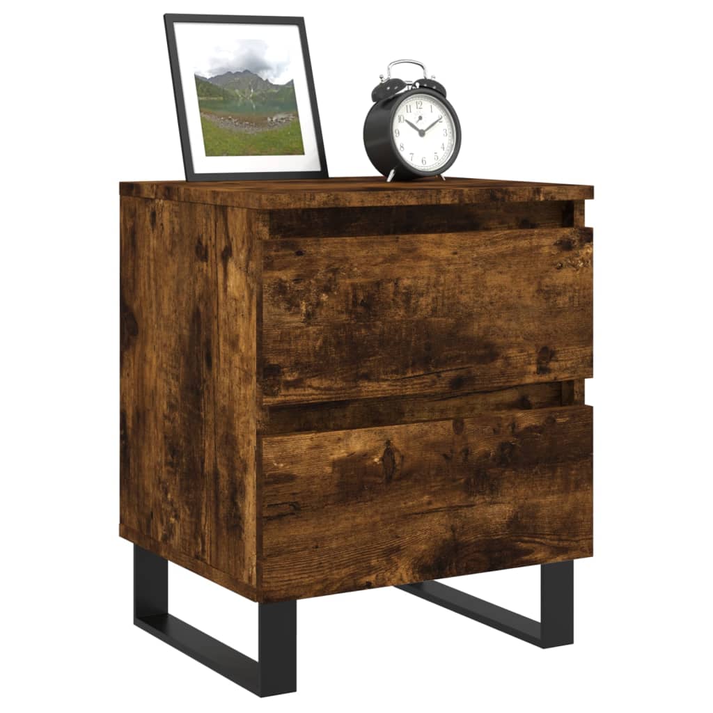 Nattbord røkt eik 40x35x50 cm konstruert tre