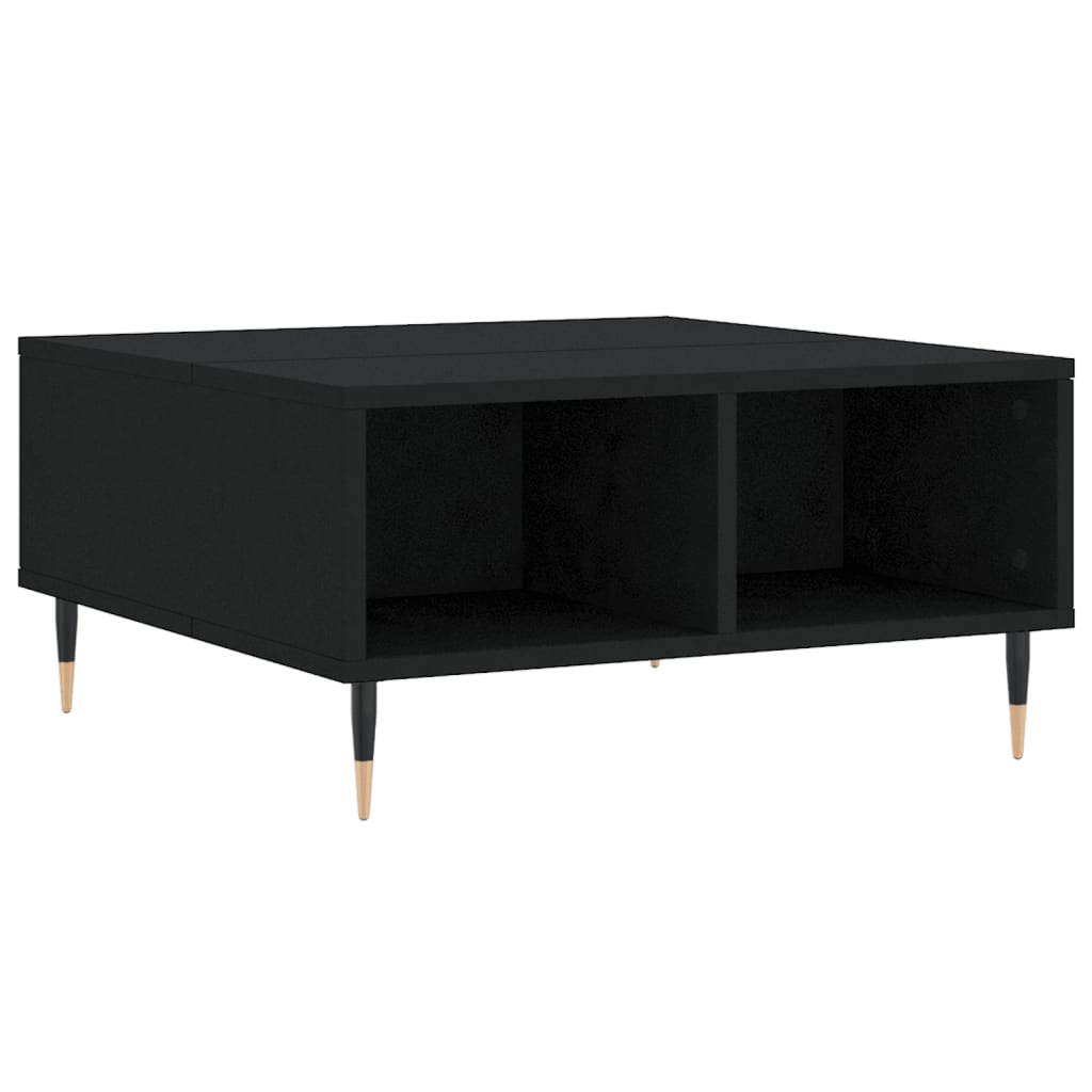Salongbord svart 60x60x30 cm konstruert tre