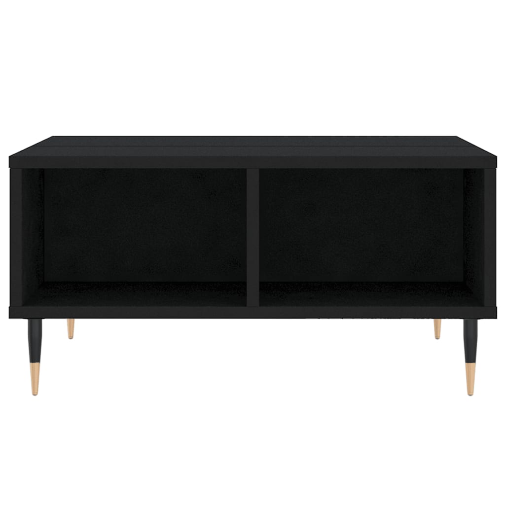 Salongbord svart 60x60x30 cm konstruert tre