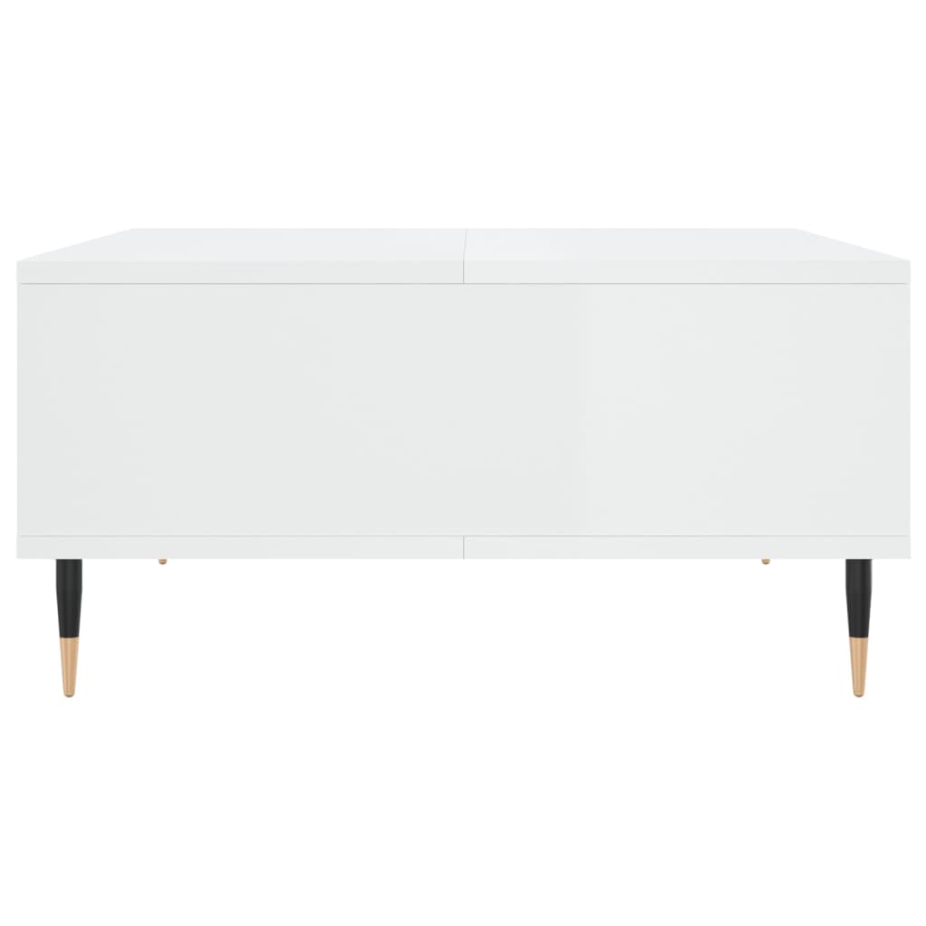 Salongbord høyglans hvit 60x60x30 cm konstruert tre vidaXL