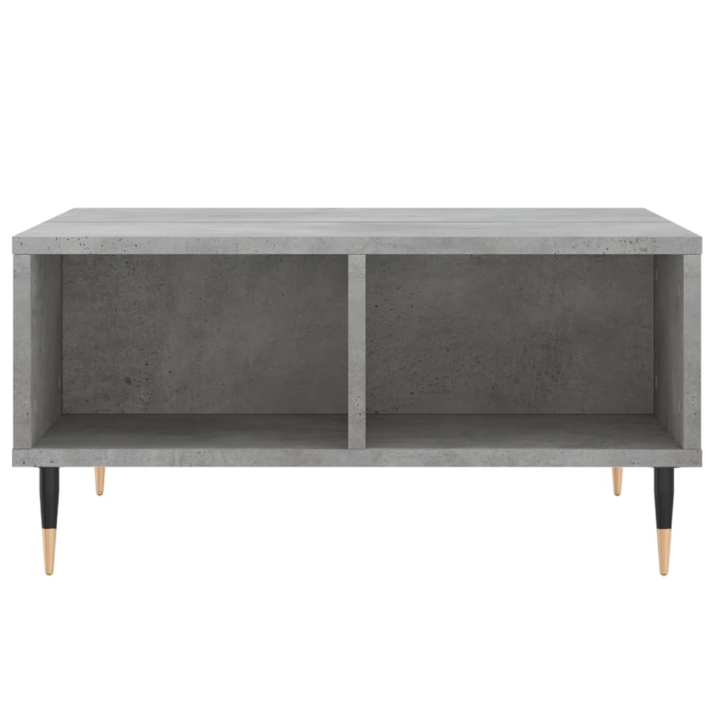 Salongbord betonggrå 60x60x30 cm konstruert tre