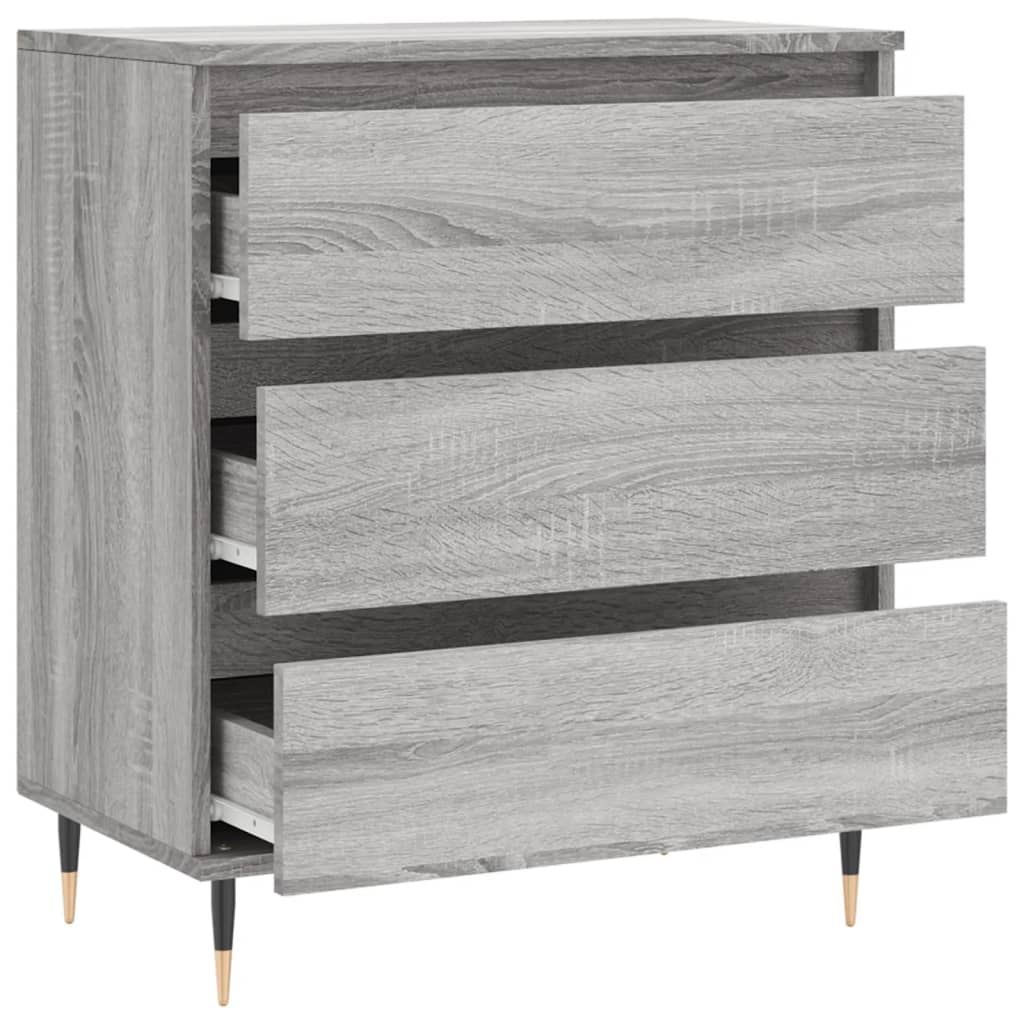Skjenk grå sonoma 60x35x70 cm konstruert tre