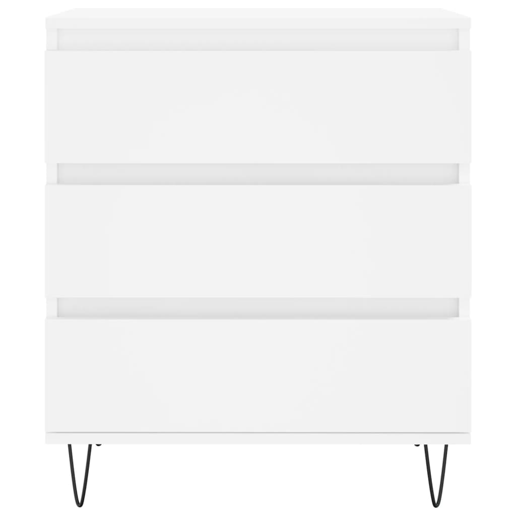 Skjenk hvit 60x35x70 cm konstruert tre