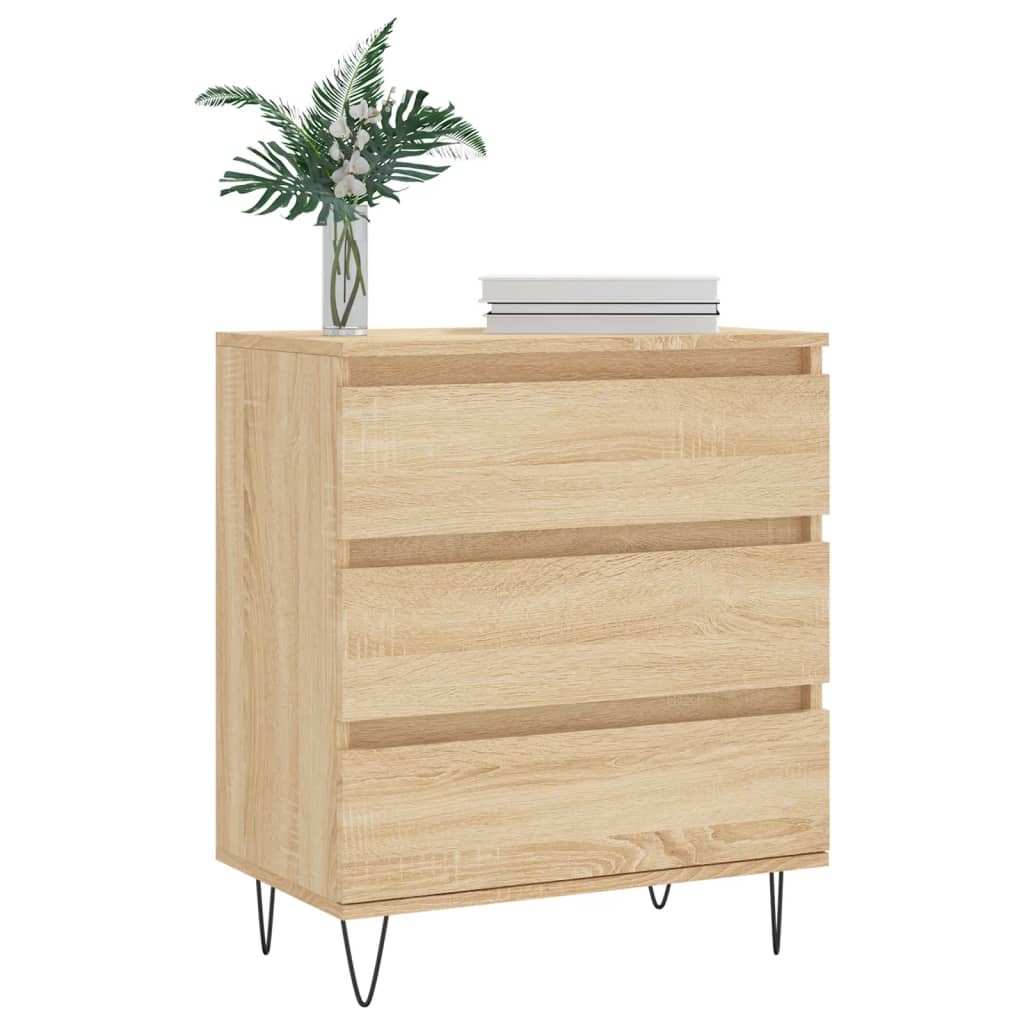 Skjenk sonoma eik 60x35x70 cm konstruert tre