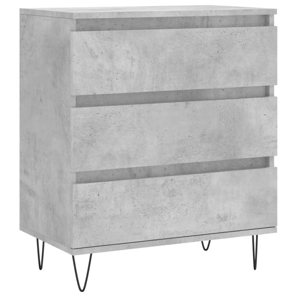 Skjenk betonggrå 60x35x70 cm konstruert tre